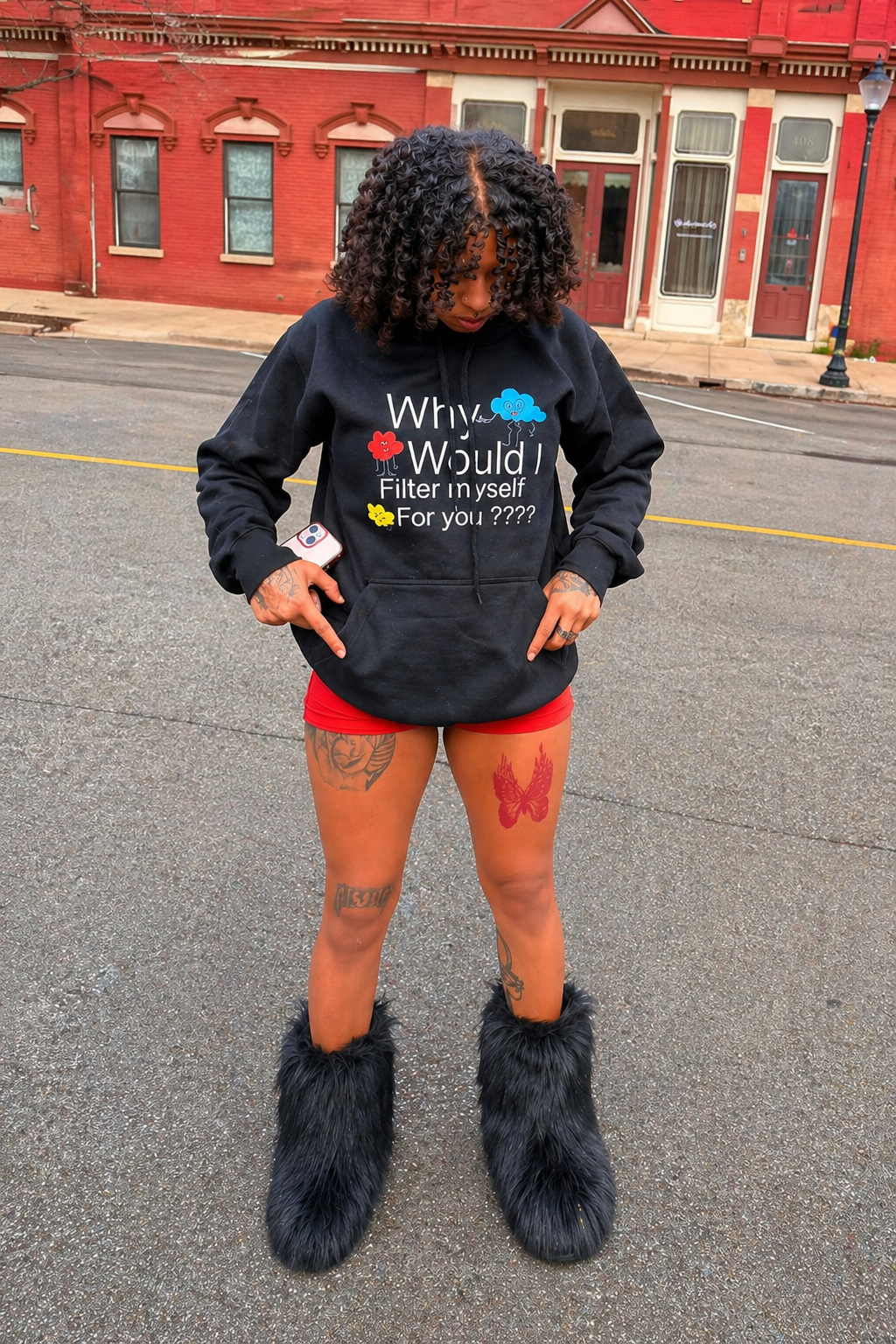 “Unfiltered” statement Hoodie