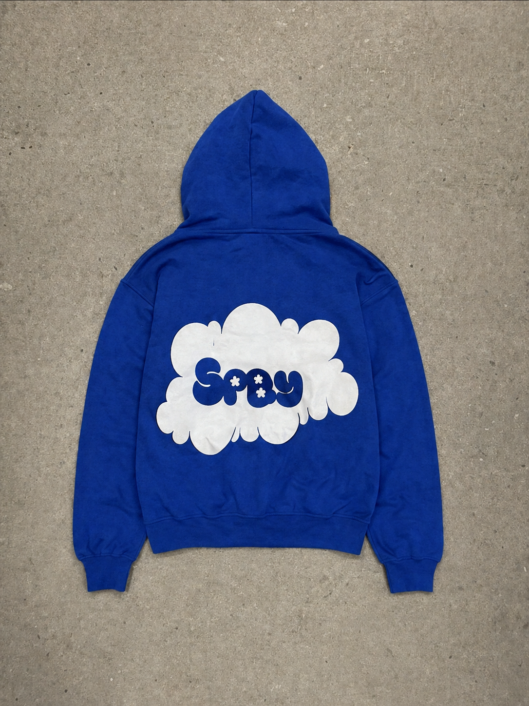 “Spby” Blue Puff Hoodie