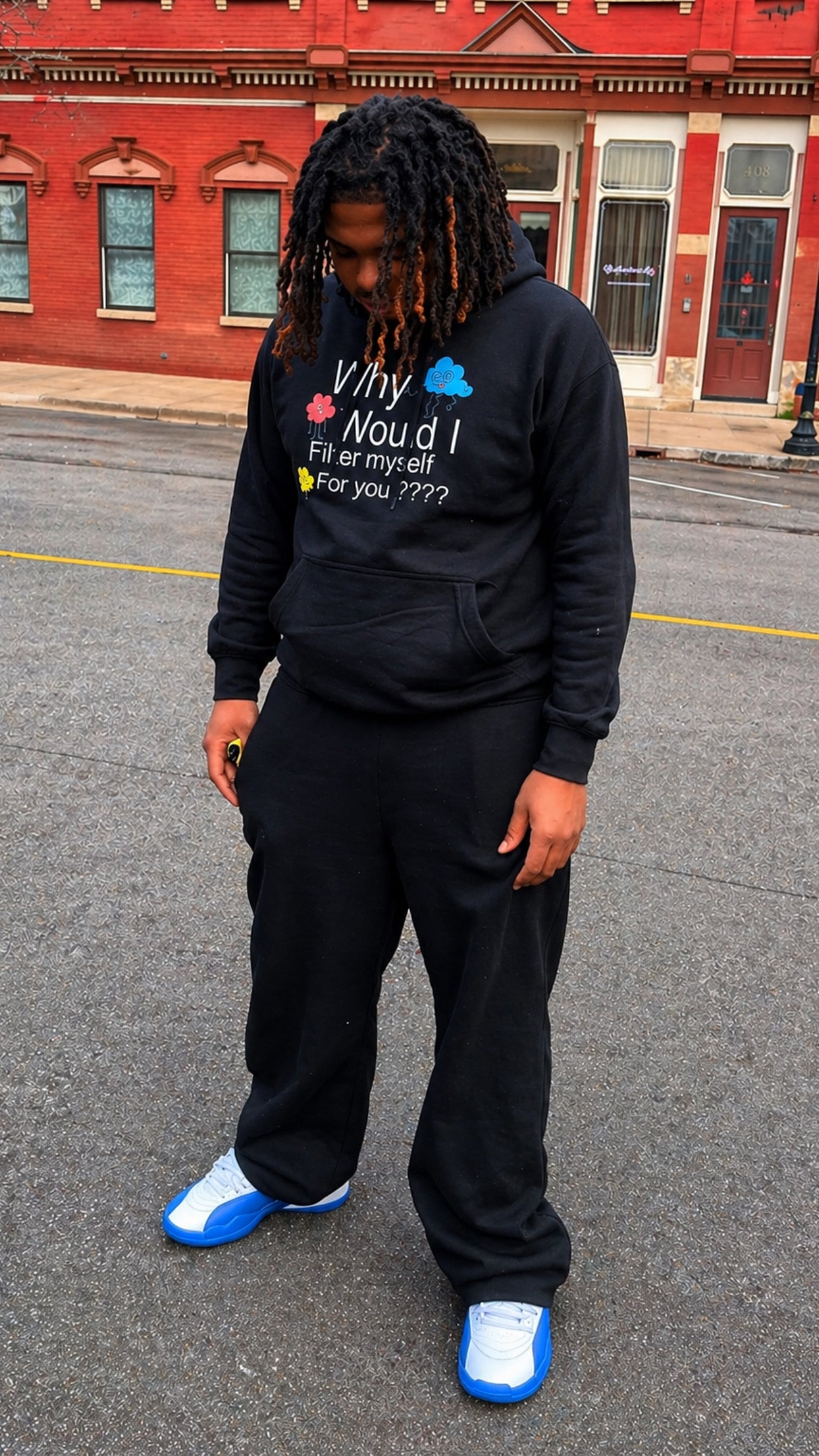 “Unfiltered” statement Hoodie