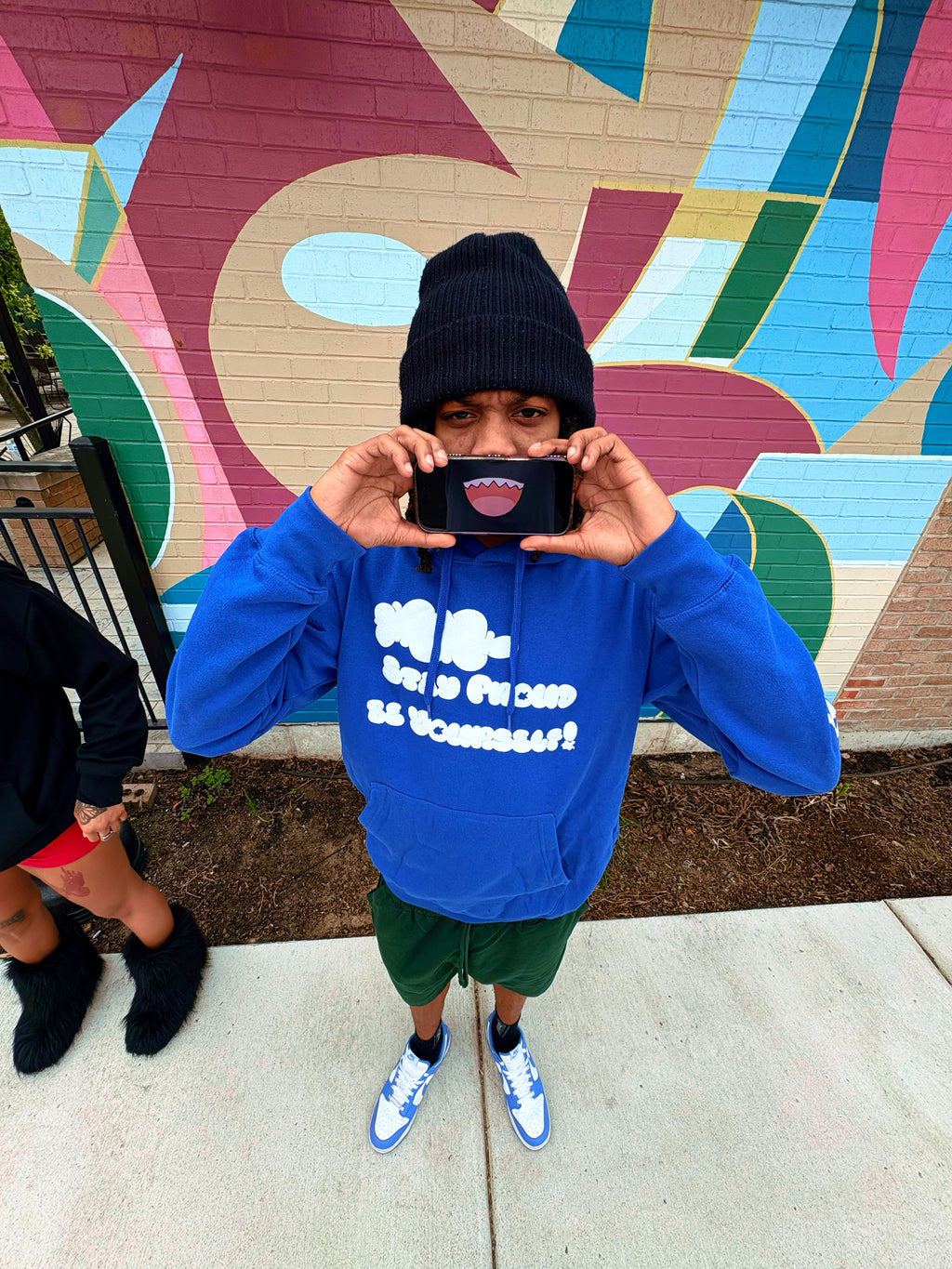 “Spby” Blue Puff Hoodie